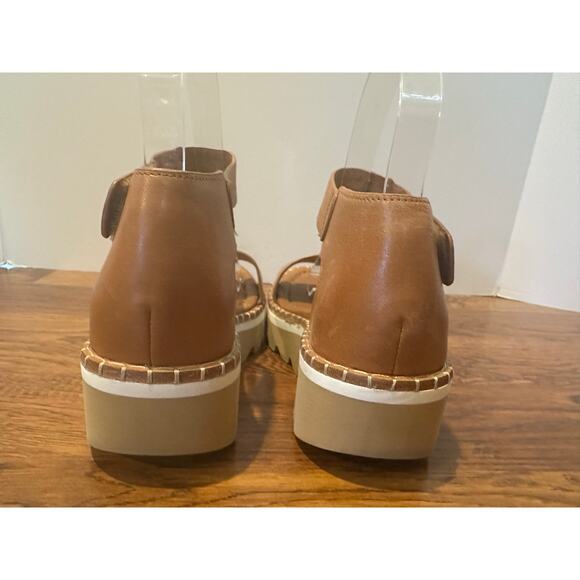 Sofft Ripley Leather Platform Sandals Tan - Size 6 NWT Comfortable Style - Picture 5 of 10